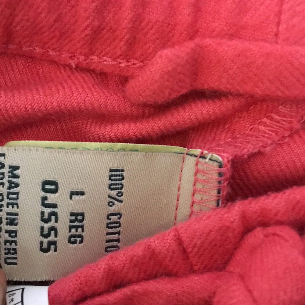 L.L. Bean 100% Cotton Fleece Pajama Lounge Wear Pants Set Woman’s Large 12/14/16 - Picture 6 of 17